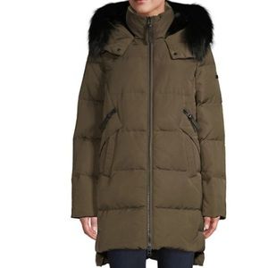Derek Lam 10 Crosby Fox fur trim coat